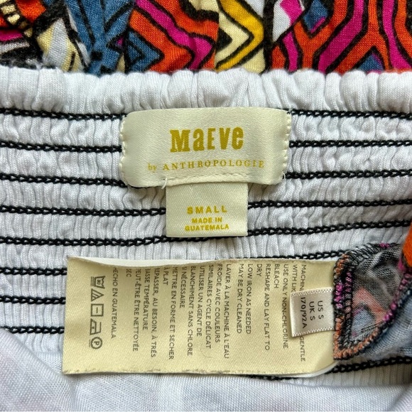 Anthropologie Maeve Cynthia Halter Maxi Dress Colorful Tribal Size S Small - Picture 15 of 15